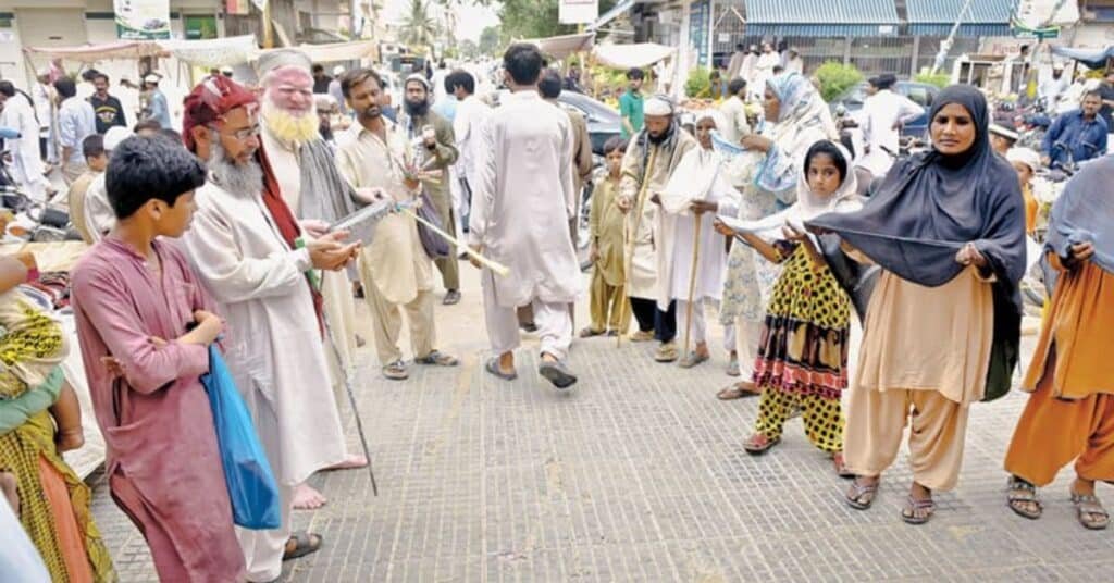 professional beggars in Mirpur