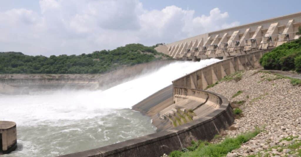 Water level in Mangla Dam