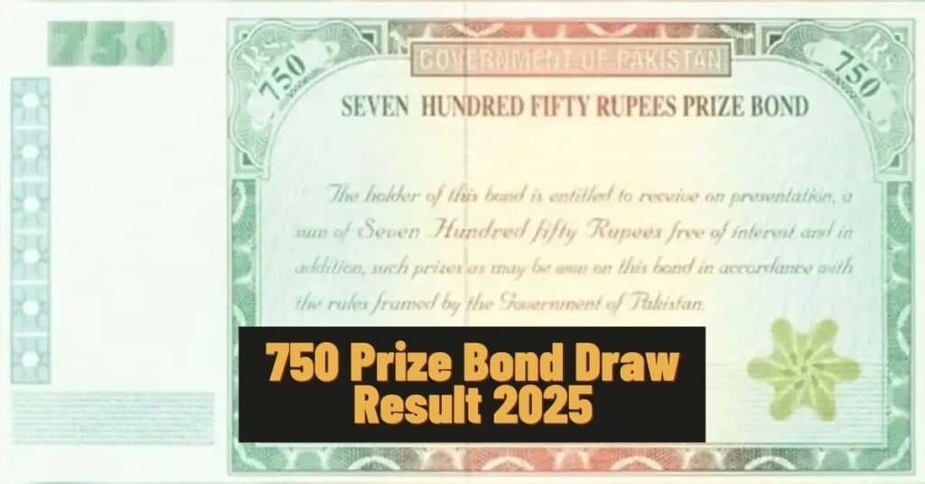 750 Prize Bond draw