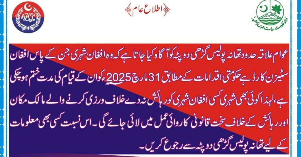 Deportation of Afghan nationals
