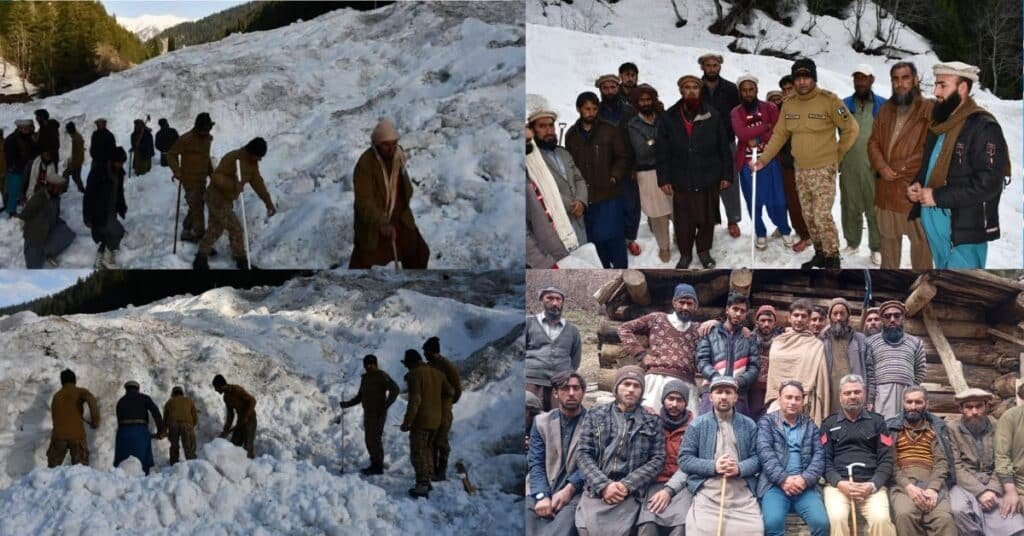 Neelum Valley avalanche search