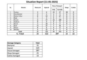 31 martyred, 123 injured in LoC areas by recent Indian aggression