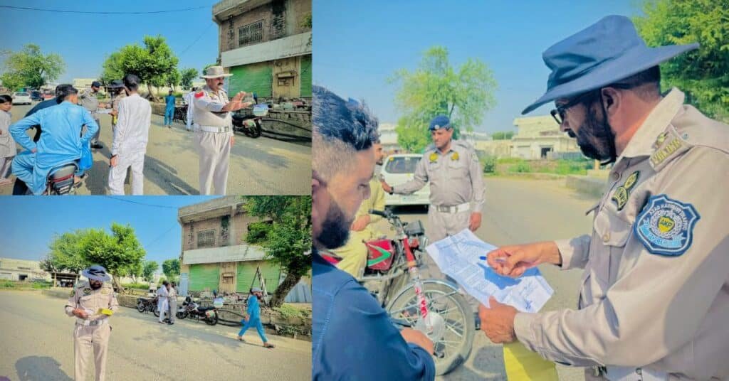 Traffic police launch awareness drive on new fines in AJK