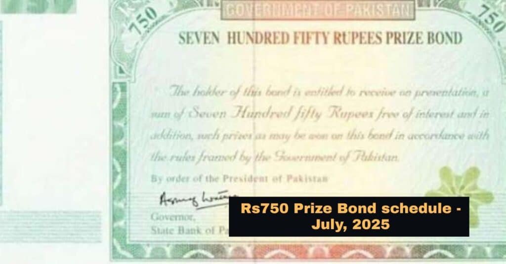 Prize bond Rs750