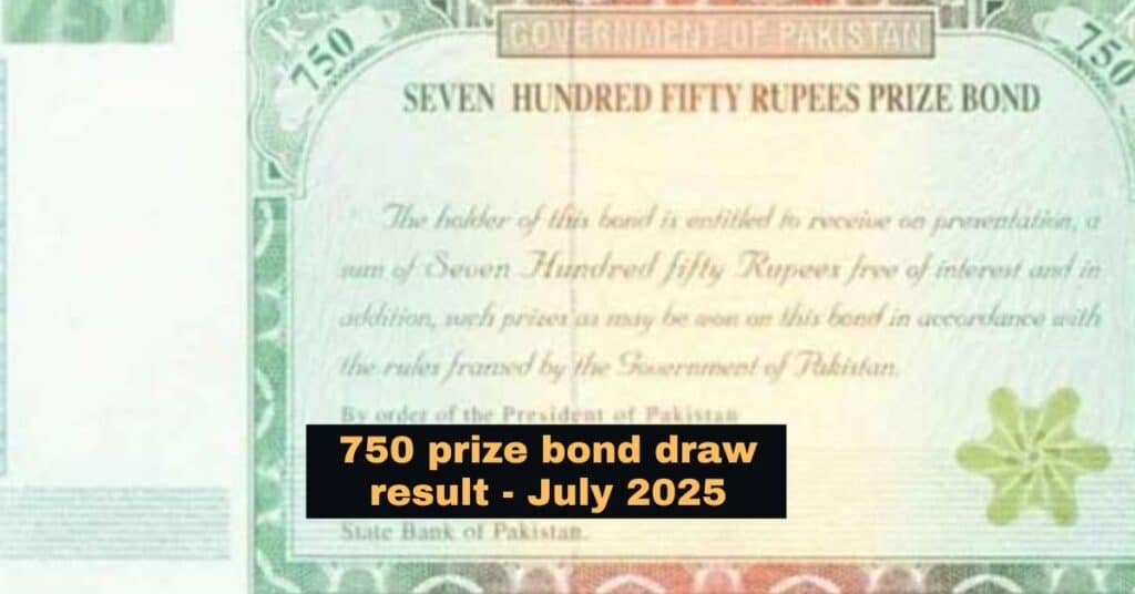 Rs750 Prize Bond