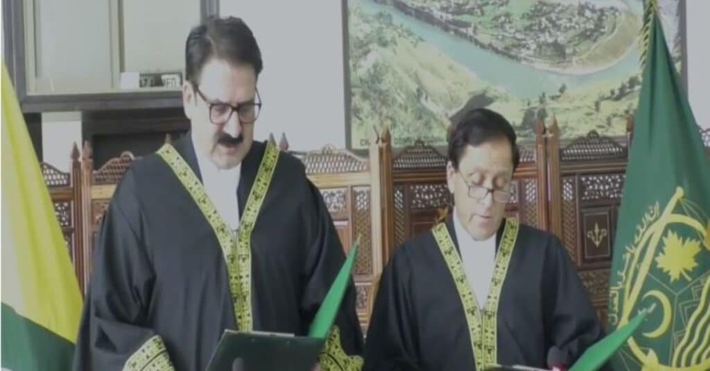 Justice Khawaja Naseem sworn in as Acting Chief Justice of AJK Supreme Court
