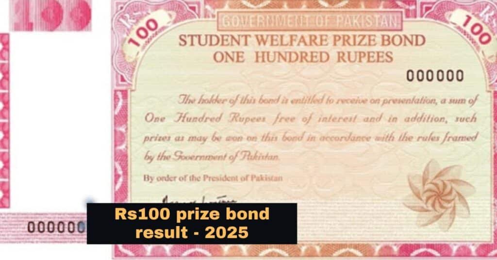 Full third place winners list of Rs 100 prize bond draw announced