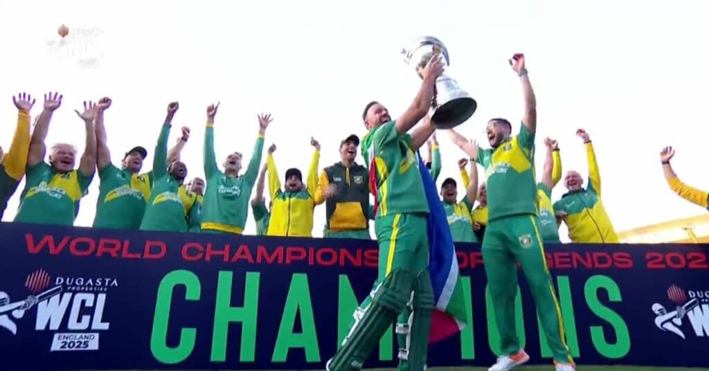 South Africa defeated Pakistan by 9 wickets in the final of the Legends League to win the World Championship of Legends 2025.