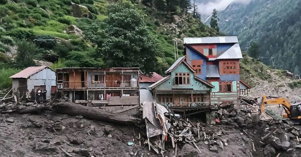 Heavy rains destroy houses, road links in Haveli’s Degwar Area