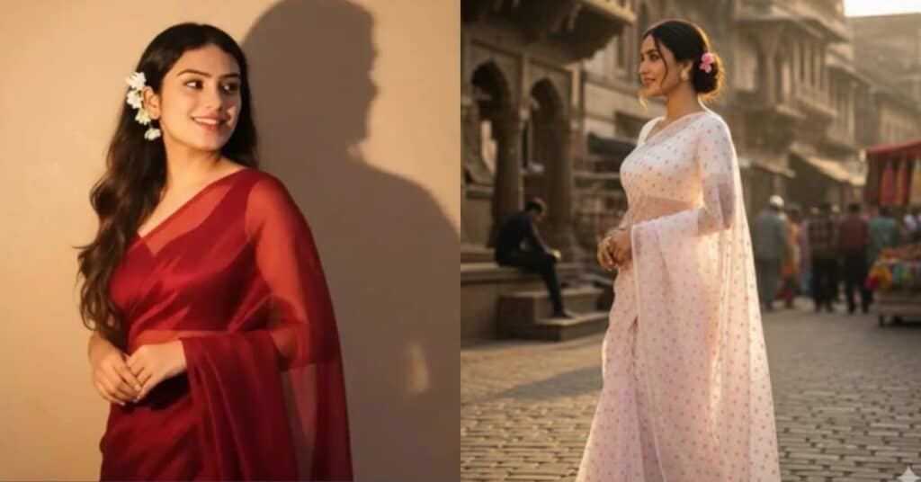 nano banana AI saree