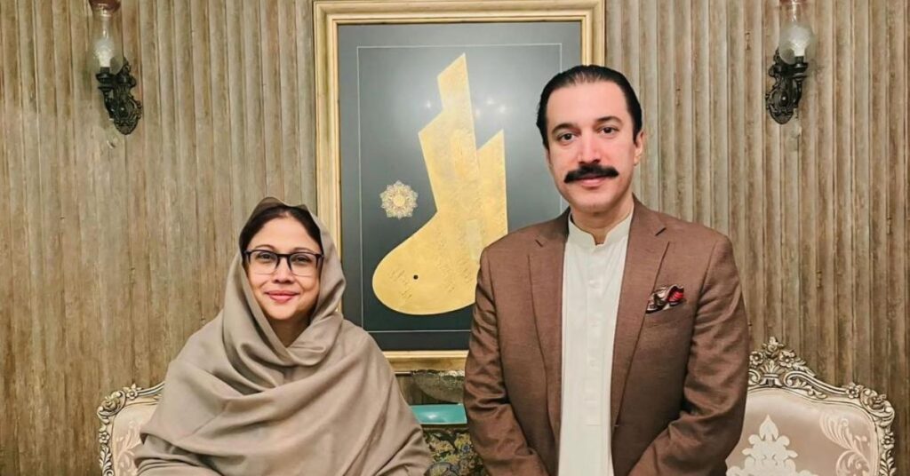 Faisal Mumtaz Rathore, Faryal Talpur discuss AJK political affairs