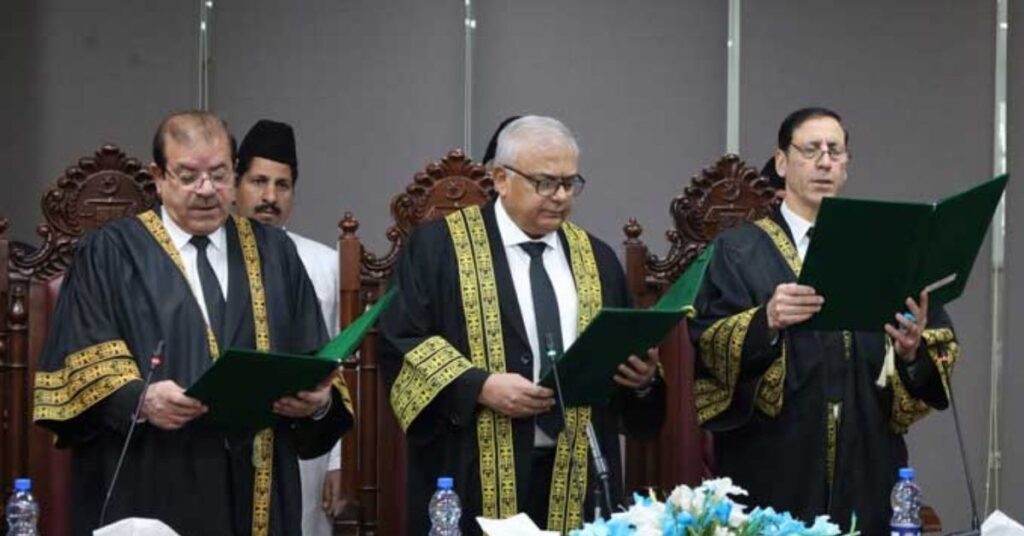Justice Arshad Hussain Shah, Justice Rozi Khan sworn in as FCC Judges