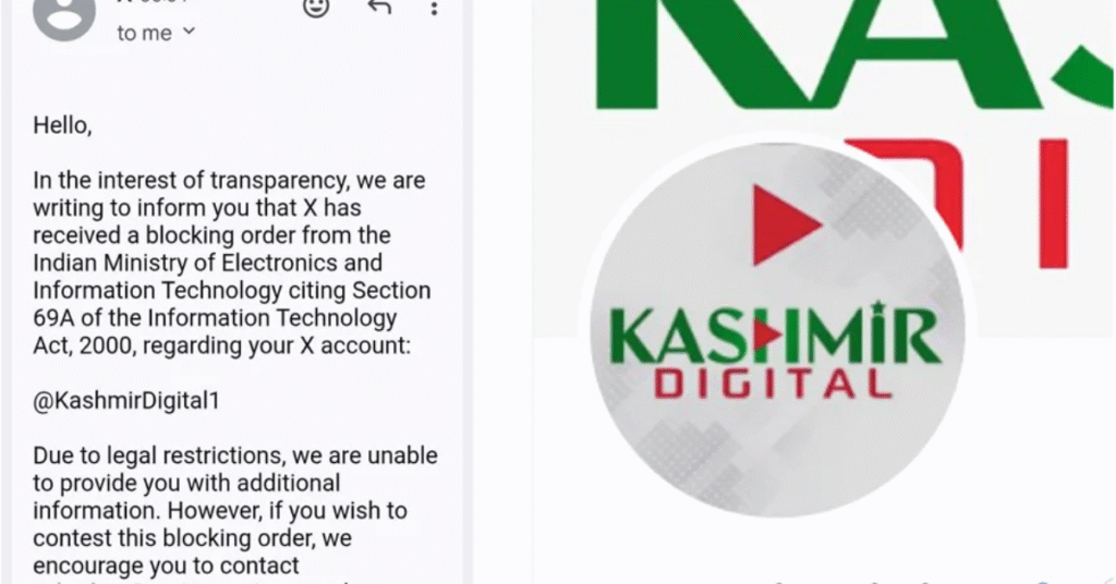 Modi govt blocks Kashmir Digital’s official X account for exposing Indian lies