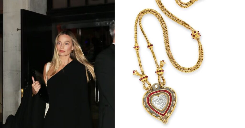 Social Media criticizes Margot Robbie over priceless “Taj Mahal” necklace