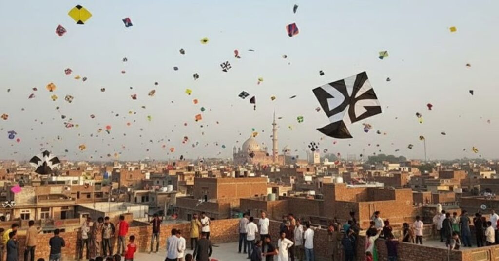 kites fill skies at Lahore Basant festival with great enthusiasm