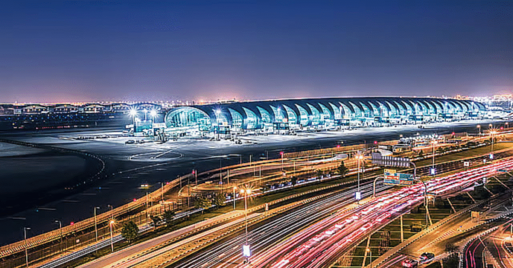 Fire erupted as drone hits Dubai International Airport
