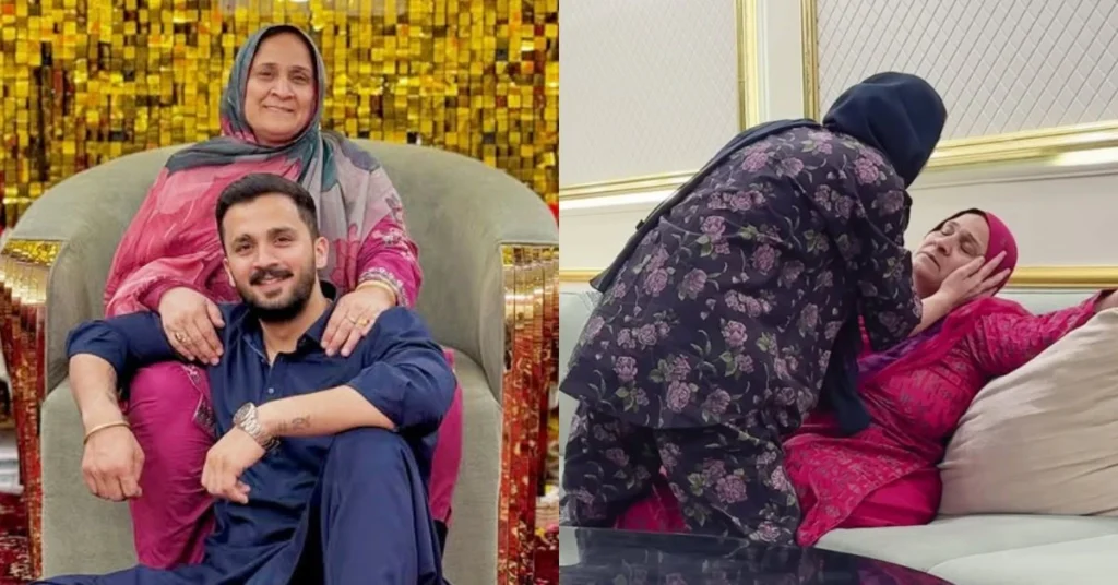 Rajab Butt’s mother steps in as rift with Emaan Fatima deepens