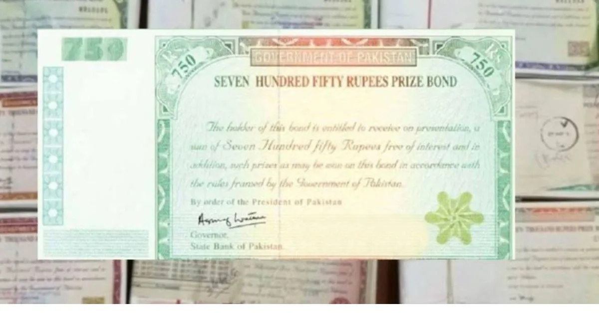 Rs. 750 Prize Bond draw date for April announced