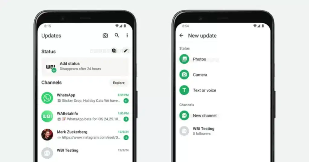 WhatsApp working on redesign of main tab interface