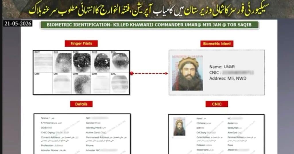 Security forces neutralised mastermind of major attacks in North Waziristan IBO