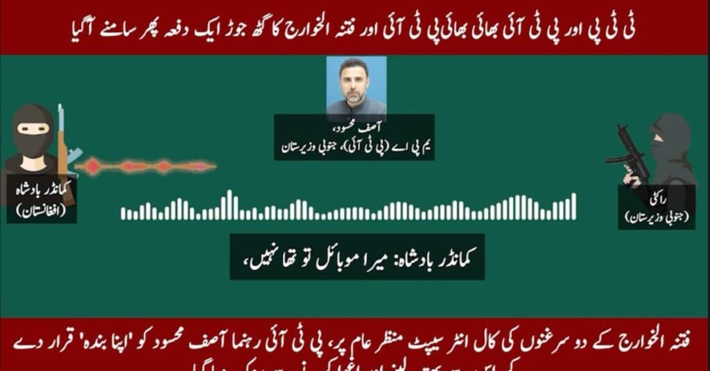 PTI’s nexus with “Fitna-ul-Khawarij” exposed in shocking audio leak