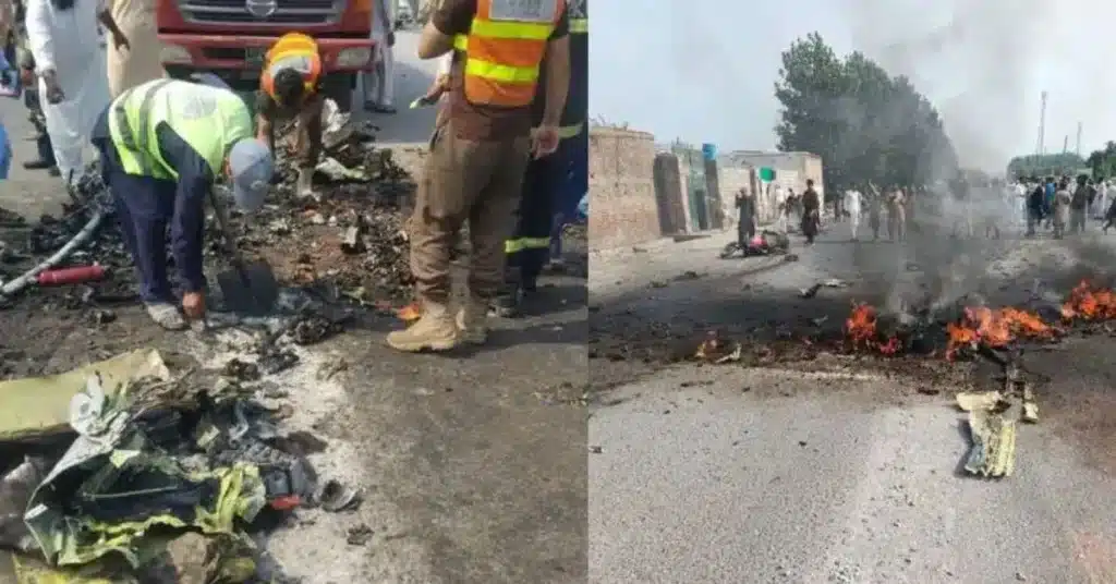 PAF trainer aircraft crashes near Mardan, two pilots martyred