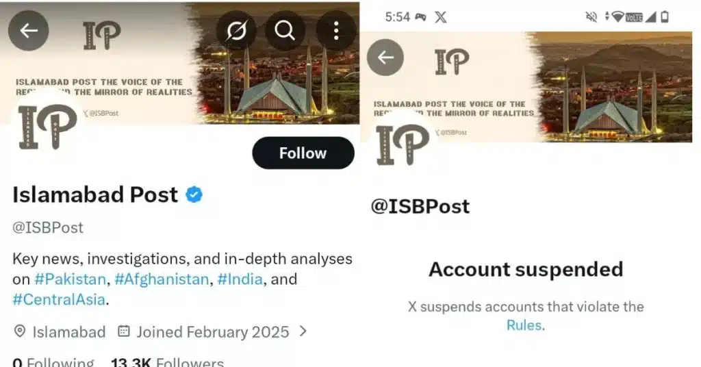 X permanently deletes fake RAW-linked account 'Islamabad Post'