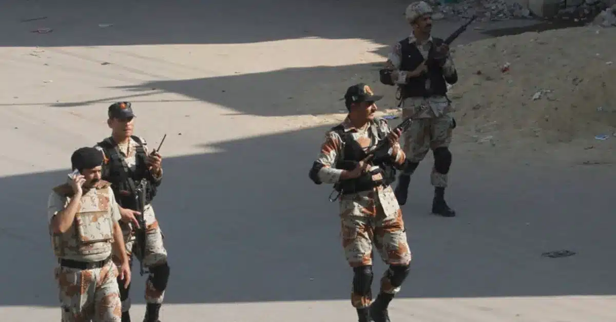 Five terrorists killed in attack on Rangers Headquater in Karachi
