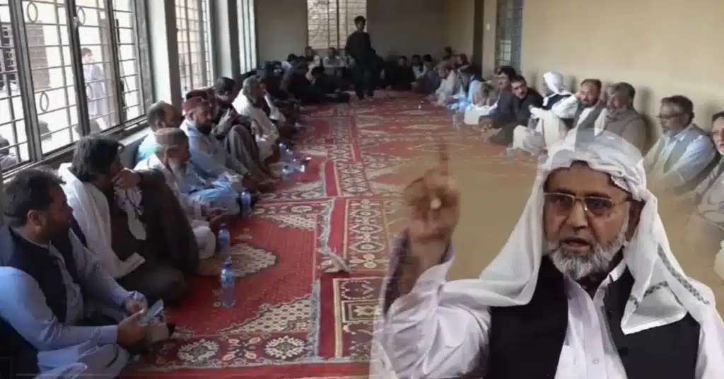 Tribal jirga in Malik Payand Khan Killi