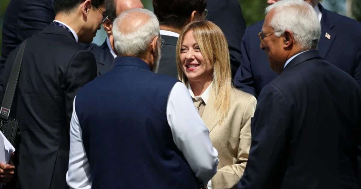 Modi-Meloni ‘Couple’ remark at G7 goes viral on social media