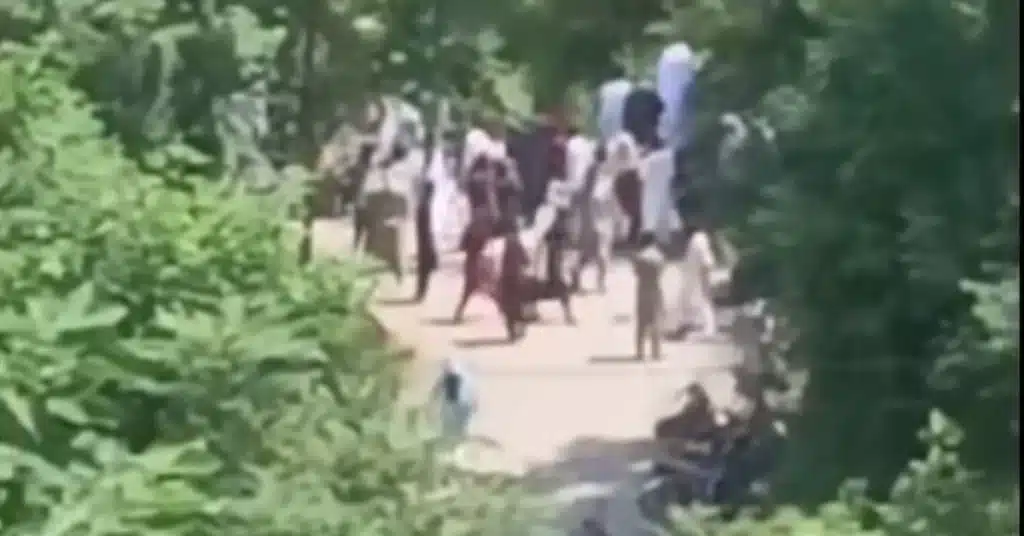 Clash erupted between political workers at LA-6 Bhimber polling station