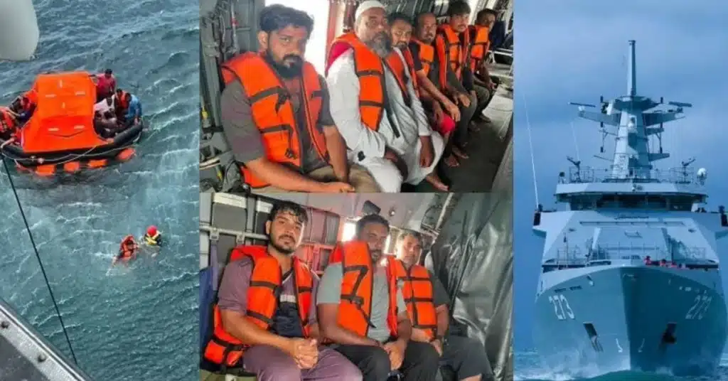 Pakistan Navy rescues crew members