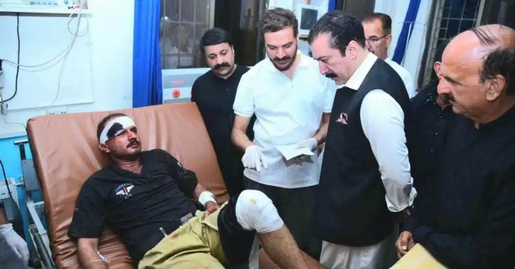 AJK PM Rathore convoy accident
