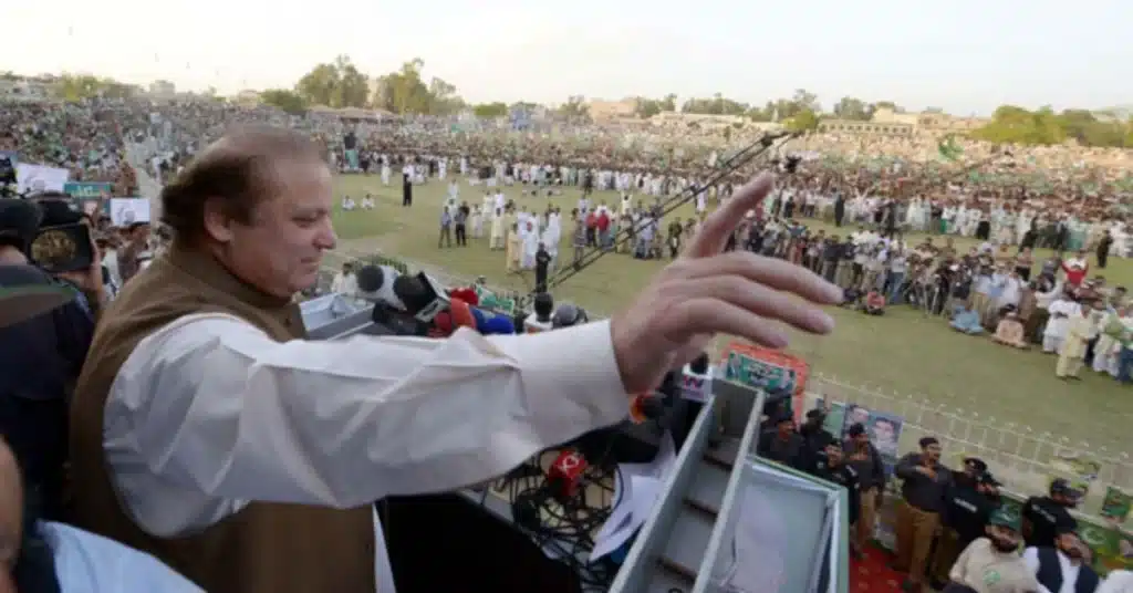 Nawaz Sharif election campaign Muzaffarabad