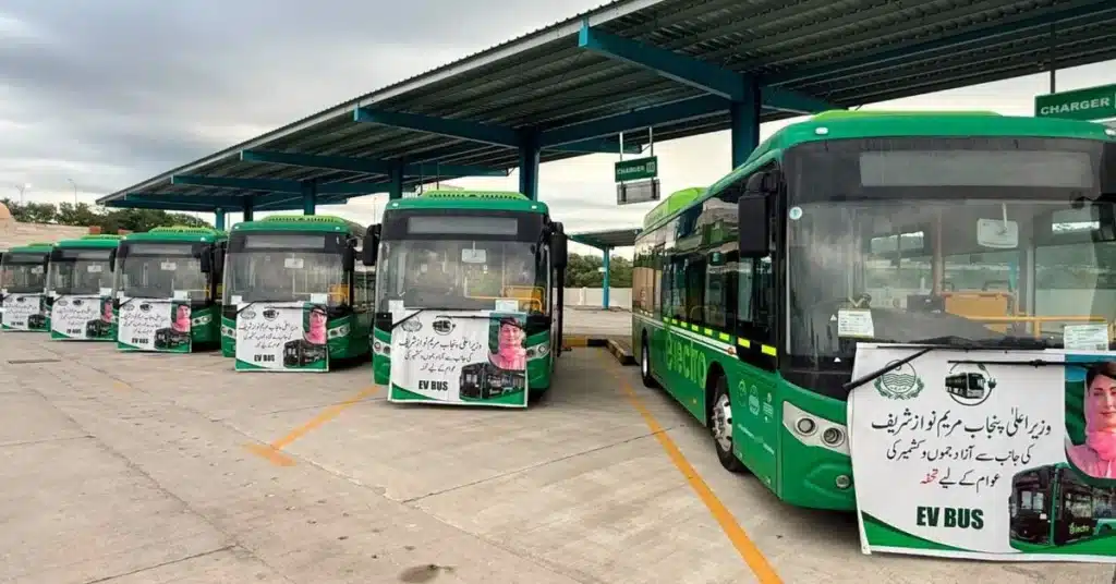 Punjab electric buses Muzaffarabad