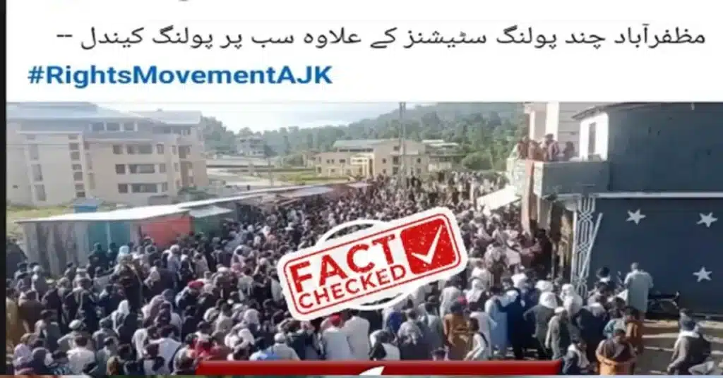 Election process continues peacefully in AJK as authorities debunk viral misinformation