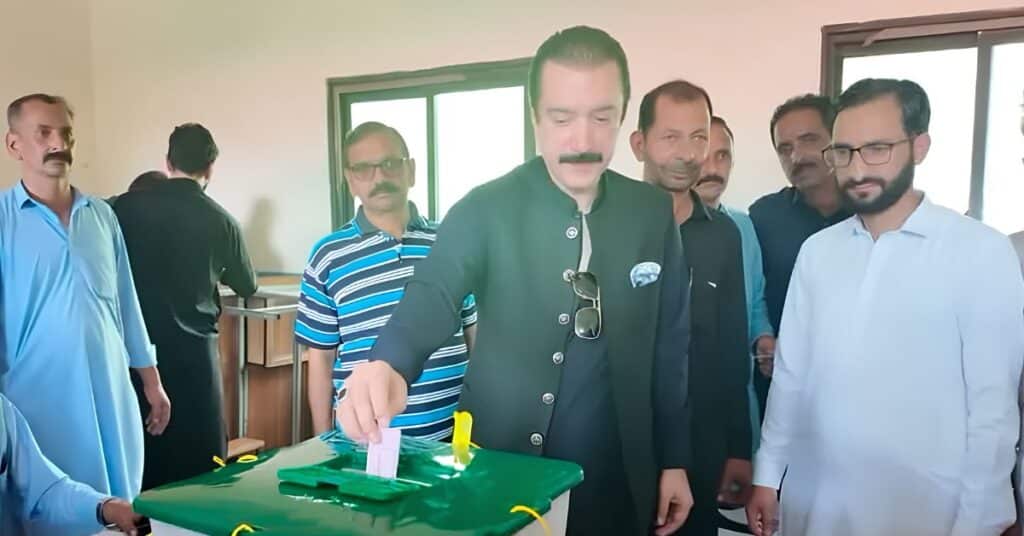 AJK Elections 2026: PM Faisal Rathore casts vote, urges public to use their right