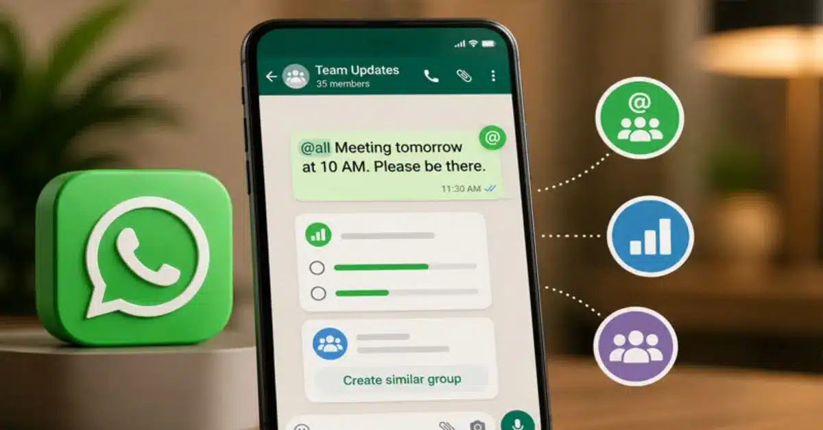 WhatsApp upgrades group chats with 3 new features