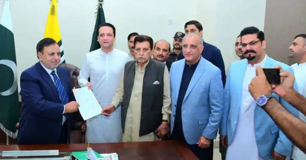 nomination papers for AJK President