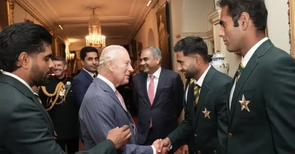 Pakistan players King Charles