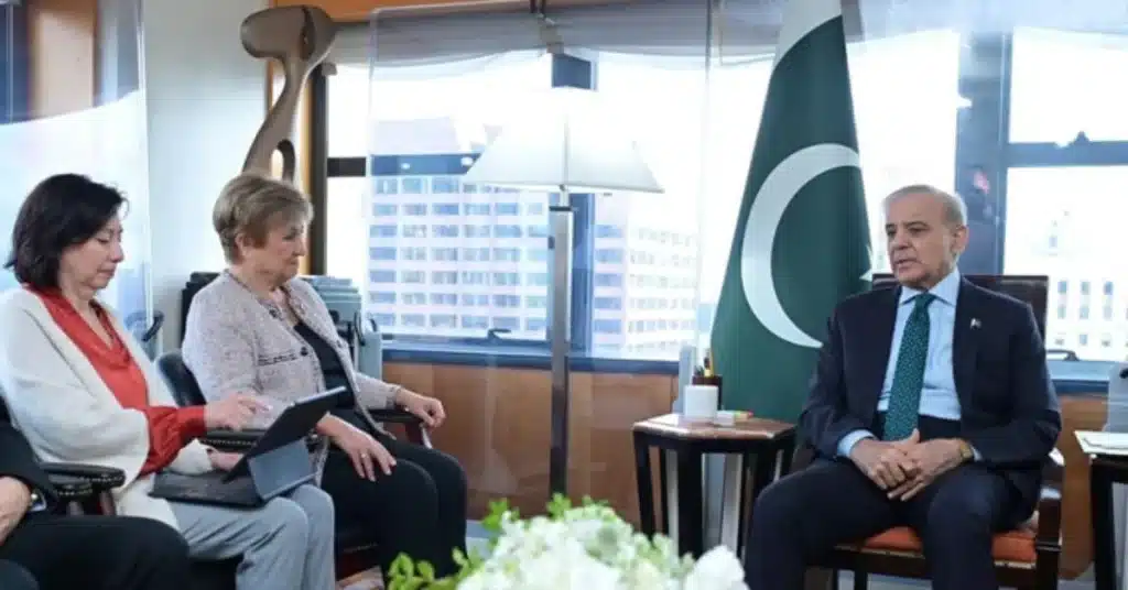 PM Shehbaz, IMF chief discuss economic stability and reforms
