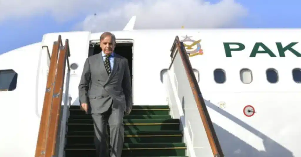 Shehbaz Sharif returns home after US, UK visit