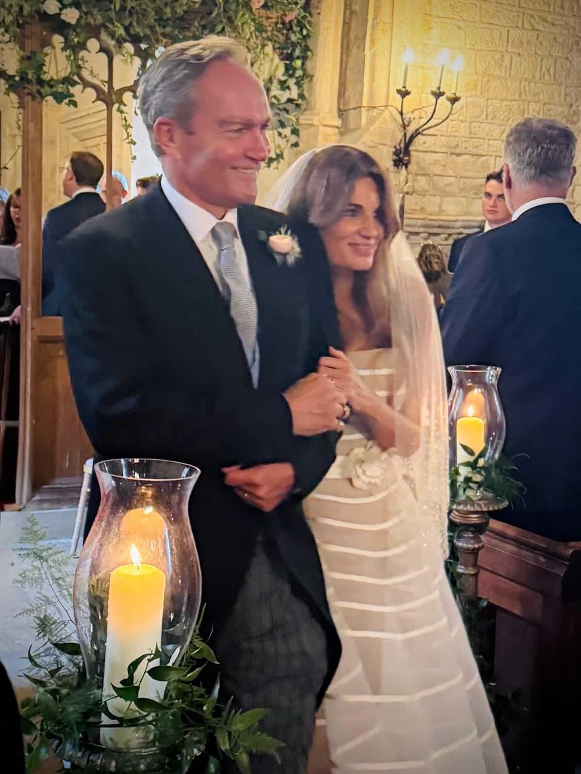 Jemima Goldsmith shares wedding photos with new Husband Cameron O’Reilly