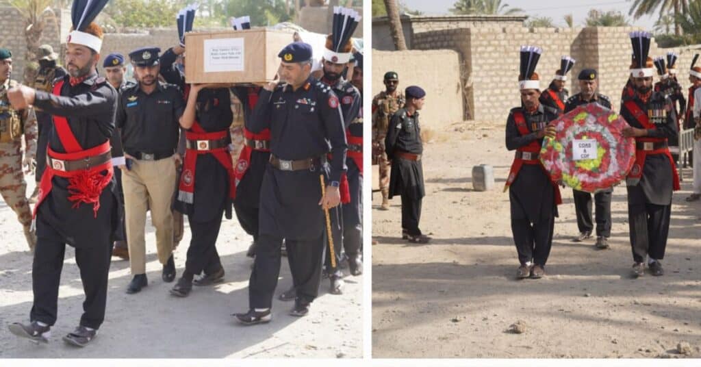 Funeral prayers held for martyred FC Soldier Naik Shah Hussain