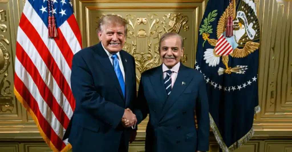 White House shares photos of Shehbaz Sharif-Trump meeting