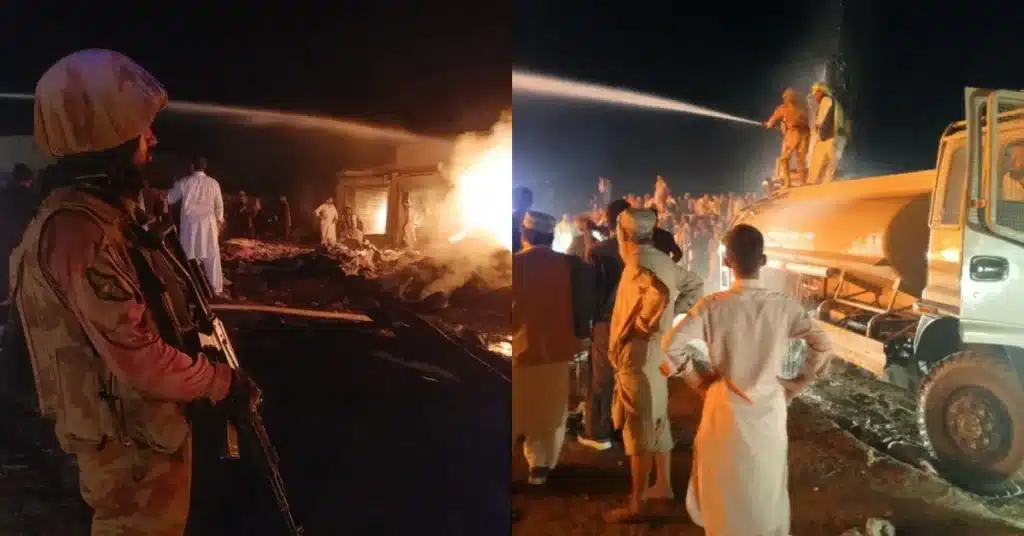 firefighting in Chaman