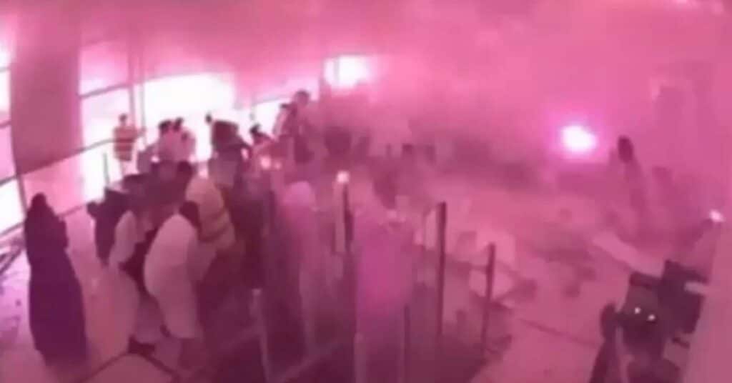 Riyadh Airport Blast: CCTV footage emerges showing scenes of panic