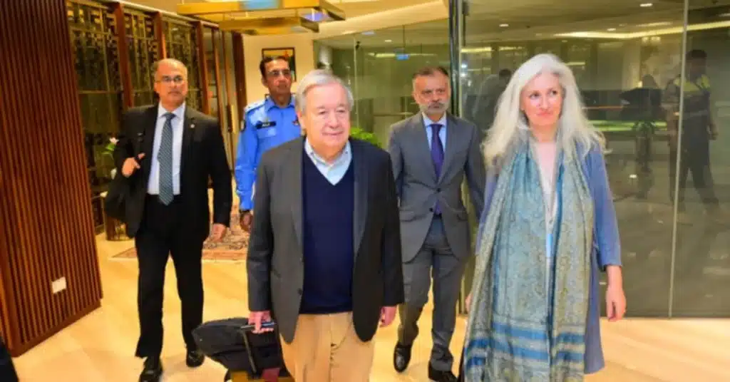 UN Secretary-General António Guterres arrives in Islamabad on three-day visit