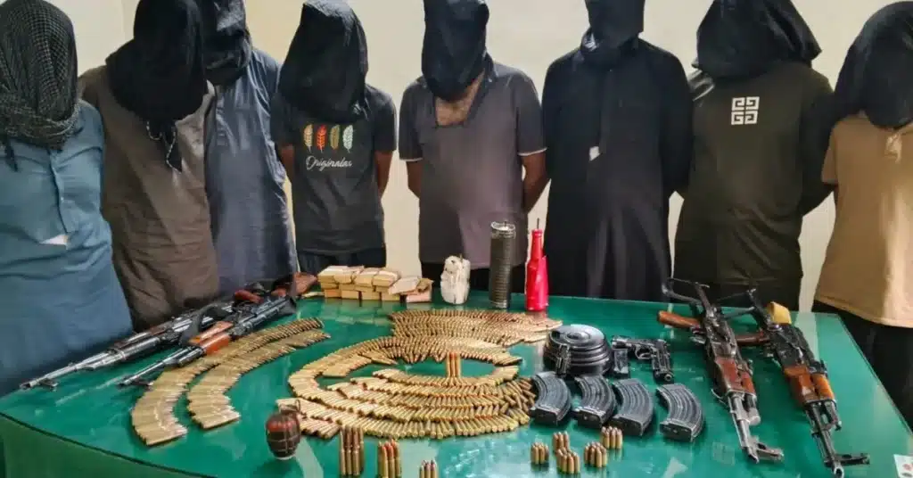 Major terror plan foiled: 8 JAAC miscreants arrested in Kotli, modern weapons seized
