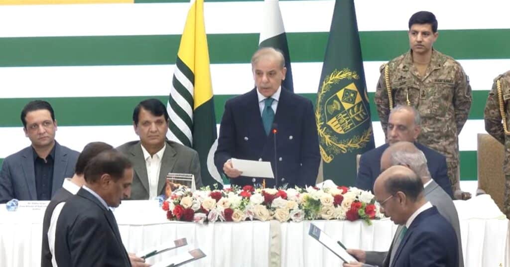 Newly elected Kashmir Council members take oath